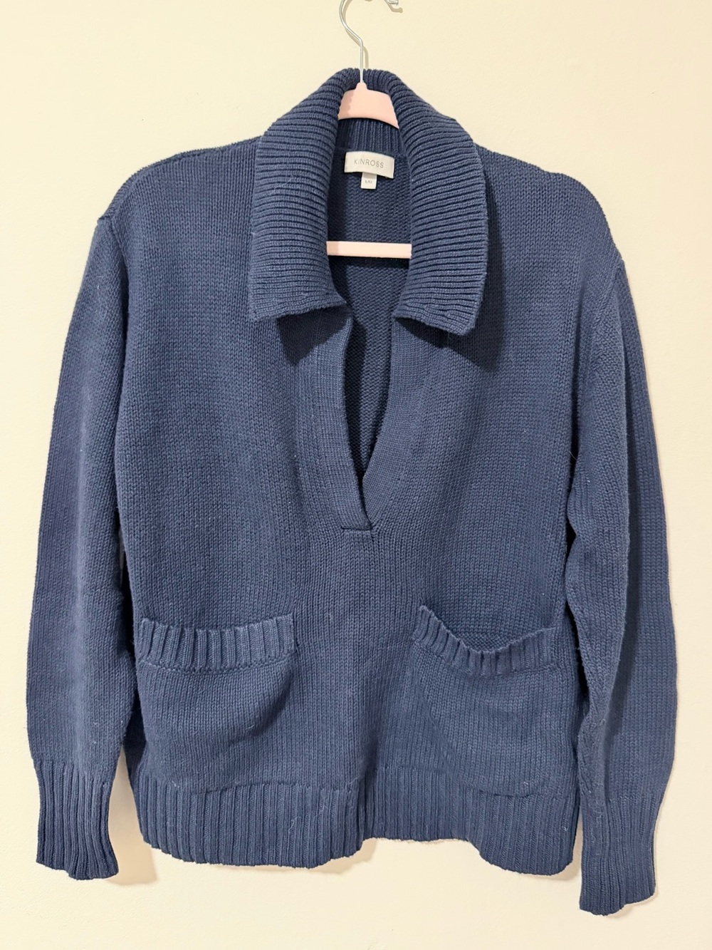 KINROSS Cotton V-Neck Sweater